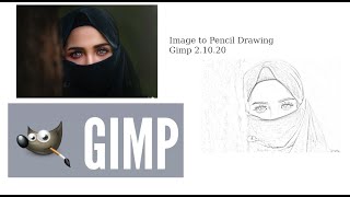 Gimp 2.10.20. Image into pencil drawing Beginner Tutorial