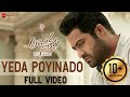 Yeda Poyinado - Full Video | Aravindha Sametha | Jr. NTR, Pooja Hegde | Thaman S