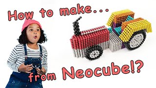 [4K] How to make Tractor from Neocube. Magnet Balls DIY Magnetic Balls Satisfying Video 🚜😜