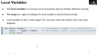 Lesson 3-2 Functions I: Variable Scope