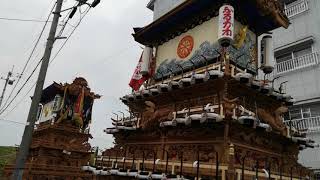 令和元年　西条祭り　前日祭り　古川屋台富士見町訪問