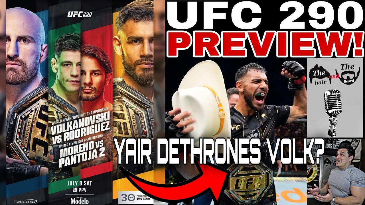 UFC 290 BREAKDOWN AND PREDICTIONS ! VOLKANOVSKI VS RODRIGUEZ , MORENO ...