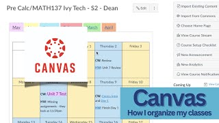 Canvas Tour | How I set up my Canvas page for my high school math classes