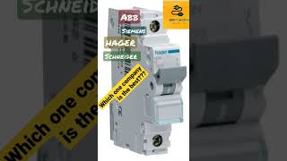 MCB breakers companies| ABB breakers | Hager breakers | Siemens breakers |#electric #shorts #energy