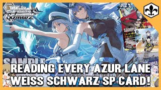 Reading EVERY Azur Lane Vol. 2 Weiss Schwarz SP and High Rarity! [Stream Highlights]