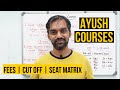 TN Ayush courses | Fees | Cut off | Seat matrix | Scope