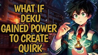 What If Deku Gained Power To Create Quirk ? Part 1