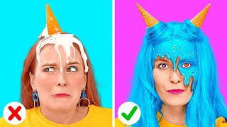 LAST MINUTE HALLOWEEN COSTUMES AND CRAFTS || DIY Scary Makeup Hacks And Pranks By 123 GO! SERIES