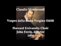 Claudio Monteverdi: Vespro della Beata Vergine (Vespers of 1610)