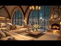 winter night jazz ❄ luxury apartment in new york 🎷 ethereal jazz saxophone music for relax u0026 sleep