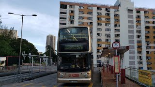 「剪接紅綠燈」Hong Kong Bus 九巴 KMB 富豪超級奧林比安 3ASV168@KC6972路線57M由荔景北開往山景(全程) 已退役巴士