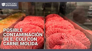 Retiran del mercado más de 165,000 libras de carne molida por posible contaminación con E. coli