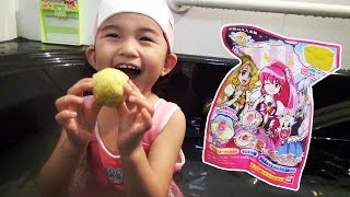 ●普段遊び●ハピネスチャージプリキュア！びっくら？たまごでお風呂に入ったよ♡まーちゃん【3歳】