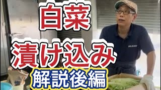 【白菜ぬか漬けが出来るまで】後編解説付き