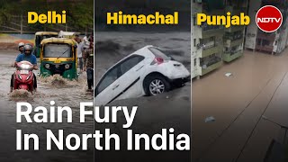 Rain Fury In North India: Cars, Bridges Washed Away, Records Broken