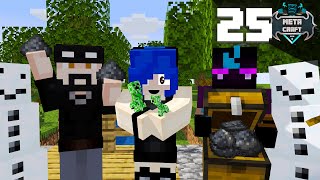 بیست و پنجمین روز با سینا و امیر فارم کریپر ساختیم || Minecraft #25 (Metacraft)