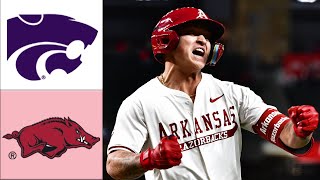 #5 Arkansas vs. Kansas State | FULL GAME FINAL-9| Feb 21, 2025 | College Baseball