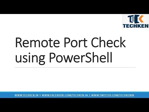 How to Check Remote PORT is Open using Powershell How to Check Remote PORT is Open using Powershell