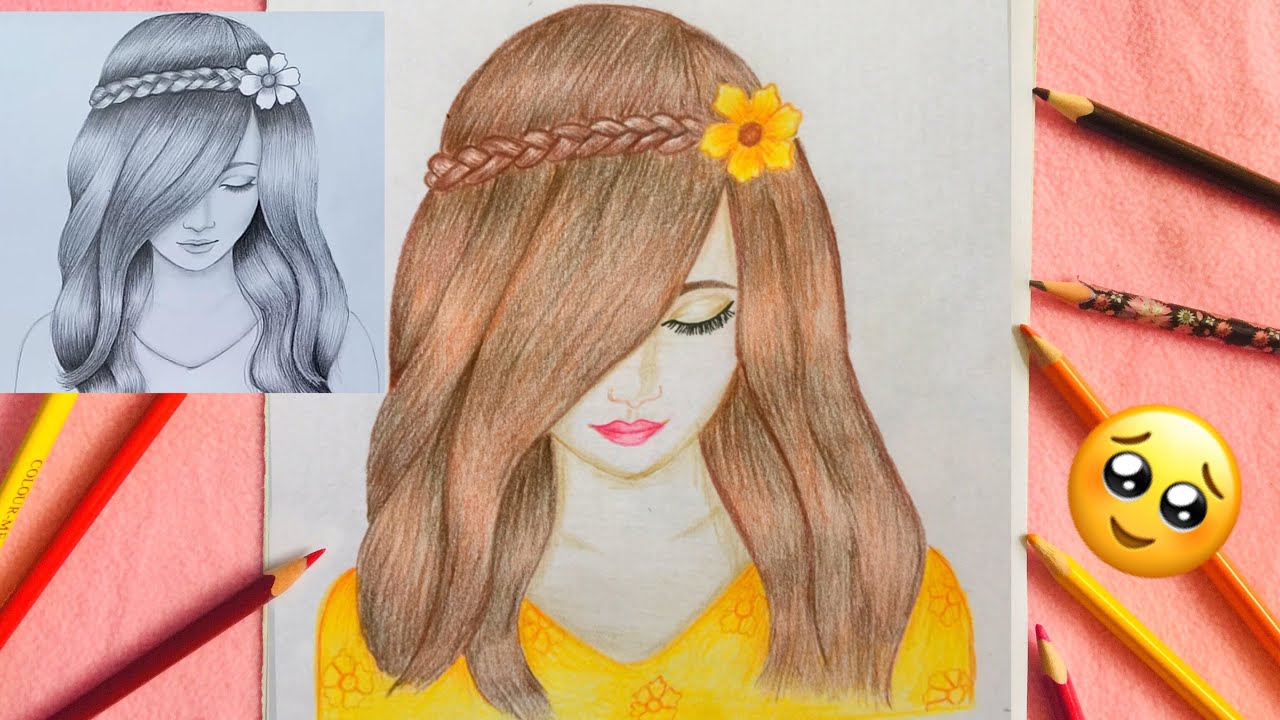 Farjana Drawing Academy And My Drawing | How To Draw A Girl | Farjana ...