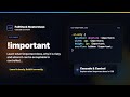 !important Explained | FullStack Masterclass CSS Course