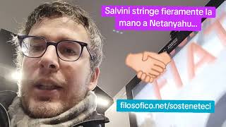 DIEGO FUSARO: Salvini stringe fieramente la mano a Netanyahu...