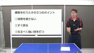 試合で連続ドライブ攻撃が出来ない方の練習法【ペン卓球知恵袋】