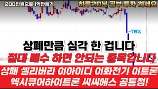 보유주중 1년이내 이거 있는지보세요 상폐만큼 심각한겁니다!(상폐 셀리버리 , 이아이디 , 이트론 , 이화전기 ,엑시큐어하이트론 공통점)