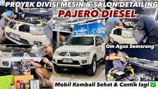 PAJERO DIESEL SERVIS MESIN & SALON DETAILING Om Agus SMG #innovadiesel #pajerodakar #otomotif #mobil