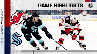 Devils @ Kraken 1/19 | NHL Highlights 2023