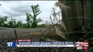 Muskogee Co. Sheriff's Office releases sketch of suspect wanted for assaulting deputy