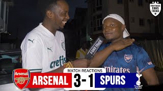 ARSENAL 3-1 TOTTENHAM ( NIGERIAN FAN REACTIONS) - Premier League 2021-22  Final Whistle HIGHLIGHTS