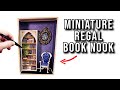 Regal Blue Book Nook Creation 💙🕮 #miniature #booknook 💙🕮