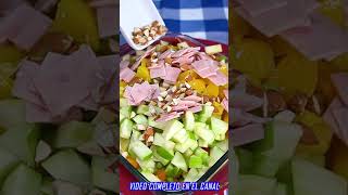 ensalada navideña #recetasparatodaocasion #shorts #viral