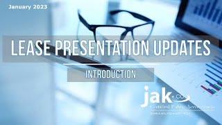 Lease Presentation Update Introduction