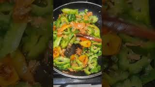 Sauteed Bitter gourd            #highlights  #cooking  #filipinofood  #recipe #menufortoday #asmr