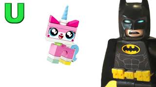 Lego Batman teaching The Alphabet - Batman ABC - Learn the ABC with Batman #lego #legos #legoset