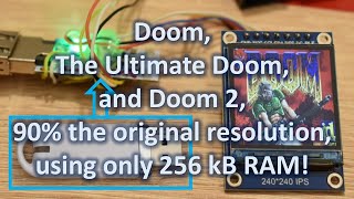 Doom running on a modified nRF52840-based USB Bluetooth LE dongle