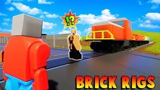 SAVING DOB FROM THE LEGO CITY TRAIN?! - Brick Rigs Gameplay Roleplay - Lego Train Fun!