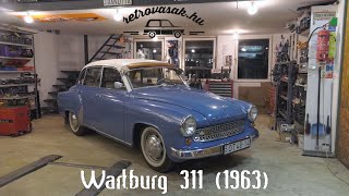 1963-as Wartburg 311-es egy igazi időkapszula, ami még szinte teljesen gyári állapotnak örvend :)