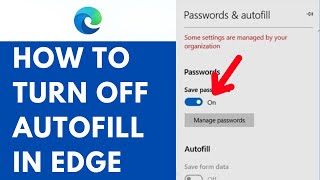 How to Turn Off Autofill in Edge ⏬👇