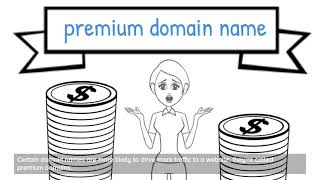 What is a premium domain name