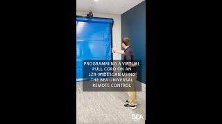 Programming a Virtual Pull Cord on an LZR-WIDESCAN using the BEA UNIVERSAL REMOTE CONTROL
