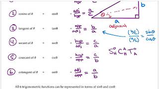 Math 107 - Section 7.2 — Right Angle Trigonometry