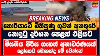 කොරියා බිහිසුණු ගුවන් අනතුරේ නොදුටු දර්ශන පෙළ එළියට මියගිය පිරිස ගැනත් අනාවරණයක් සංවේදී දර්ශන සහිතයි