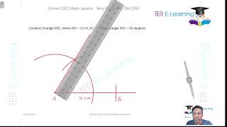 CSEC Maths - Constructing a triangle given two sides and an angle (Terry David)