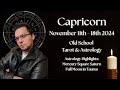 Capricorn Weekly November 11th - 18th 2024 Old School Astrology & Tarot