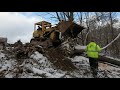 Clearing a Hillside with the Cat 977! ( Then I Broke it!)