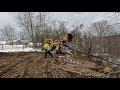 Clearing a Hillside with the Cat 977! ( Then I Broke it!)