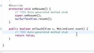 Android Developing Applications Tutorial 71 Setting up the OnTouch Method