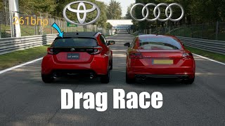 Audi TT vs Toyota yaris GR DRAG RACE!!!